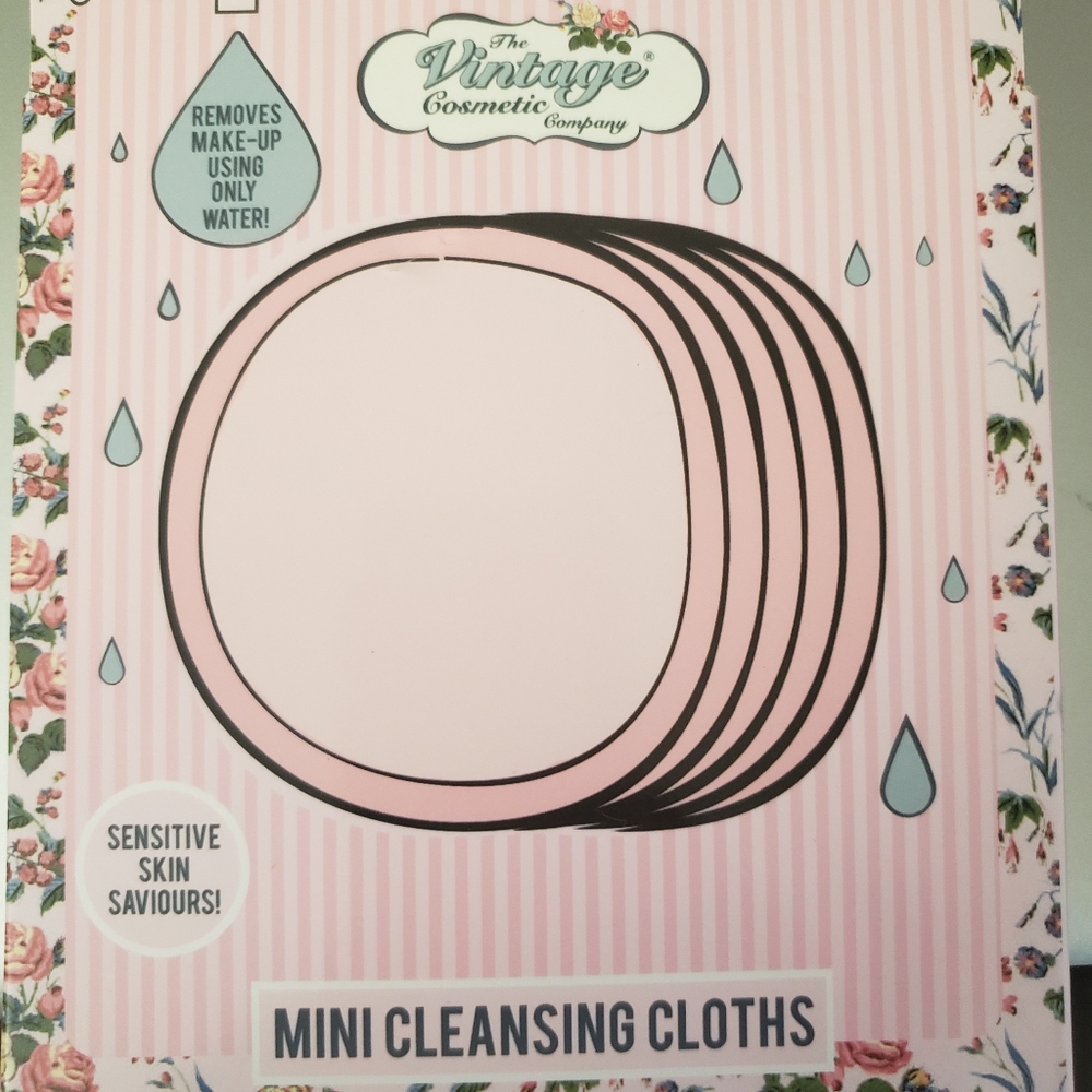 The Vintage Cosmetic Company 5 Piece Mini Cleansing Cloth - Pink